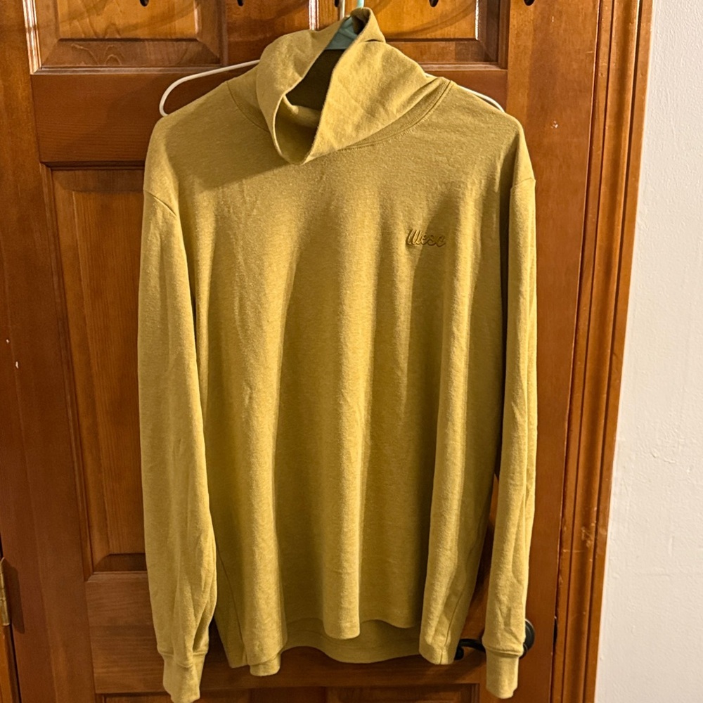 Golden Yellow Unisex Mock Neck Tee
